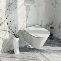 Унитаз Kerama Marazzi Plaza Modern PLMR.wc.02 подвесной Белый глянцевый без сиденья — фото 5, Подвесные унитазы