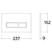 Товар: Клавиша смыва Sintesi SIN-FB-BSC-503 Хром - фото 2 Клавиша смыва Sintesi SIN-FB-BSC-503 Хром — фото 2, Кнопки смыва