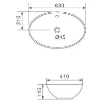 Раковина-чаша Gappo 63 GT309 Белая — фото 3, Раковины накладные
