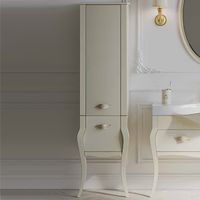 Шкаф пенал Clarberg Borgia 48 BOR0548BG Слоновая кость Патина золото — фото 1, Пеналы для ванной комнаты