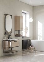 Тумба под раковину Aquaton Лофт Фабрик 65 1A242301LTDU0 подвесная Дуб эндгрейн — фото 12, Мебель для ванной