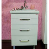 Тумба под раковину Sanflor Анкона 60 С0000002004 Белая — фото 1, Тумбы под раковину