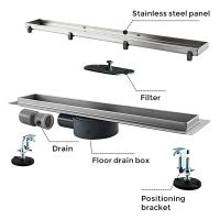 Товар: Душевой лоток Gappo G87007-4 с решеткой под плитку - фото 9 Душевой лоток Gappo G87007-4 с решеткой под плитку — фото 9, Душевые лотки