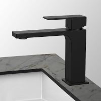 Товар: Смеситель для раковины Vincea Cube VBF-1C01MB Черный матовый - фото 2 Смеситель для раковины Vincea Cube VBF-1C01MB Черный матовый — фото 2, Смесители