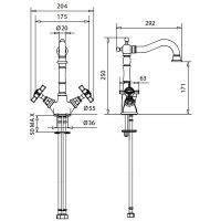 Смеситель для кухни Migliore Princeton 18216 Тосканская бронза — фото 2, Смесители для кухни