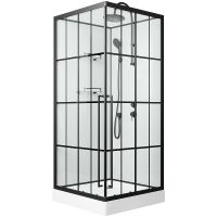 Душевая кабина Niagara Standart 100x100 R ST100/15QR/KL/BKT без гидромассажа — фото 1, Душевые кабины