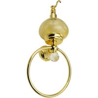 Товар: Дозатор для жидкого мыла с кольцом для полотенец Migliore Cristalia 16832 Золото с кристаллом Swarovski - фото 2 Дозатор для жидкого мыла с кольцом для полотенец Migliore Cristalia 16832 Золото с кристаллом Swarovski — фото 2, Полотенцедержатели