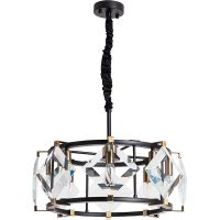 Люстра Divinare Elliot 7304/04 SP-8 Прозрачная Черная — фото 1, Люстры