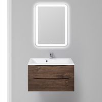 Тумба под раковину BelBagno Marino 80 MARINO-800-2C-SO-RW-P подвесная Rovere Moro — фото 2, Тумбы под раковину