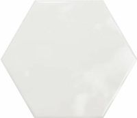 Керамогранит Ceramica Ribesalbes Geometry Hex White Glossy PT03134 15х17,3 см — фото 1, Керамогранит