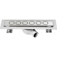 Душевой лоток Vincea Optima 60 SAY.601.60.P.NSNGH с решеткой Хром — фото 1, Душевые лотки