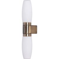 Подсветка для зеркал Artelamp Aqua-Bastone A1209AP-2AB Белая Античная бронза — фото 1, Подсветки