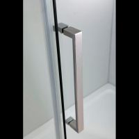 Душевая дверь Black&White Stellar Wind S218 100 2181000 профиль Хром стекло прозрачное — фото 7, Душевые двери в нишу