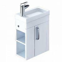 Товар: Тумба с раковиной Iddis Torr 40 подвесная Белая - фото 2 Тумба с раковиной Iddis Torr 40 подвесная Белая — фото 2, Мебель для ванной