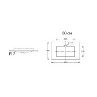 Столешница под раковину Kerama Marazzi Plaza Modern Риальто 80 PL2.SG560420R\80 Песочная — фото 3, Раковины