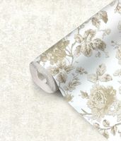 Товар: Обои Prima Italiana Carnevale 80704 Винил на флизелине (1,06*10) Белый/Бежевый/Золото, Цветы/Листья - фото 3 Обои Prima Italiana Carnevale 80704 Винил на флизелине (1,06*10) Белый/Бежевый/Золото, Цветы/Листья — фото 3, Обои для стен