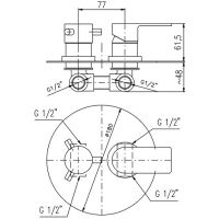 Товар: Смеситель для душа Rav Slezak Vltava VT486KCMATZ Черный матовый Золото - фото 4 Смеситель для душа Rav Slezak Vltava VT486KCMATZ Черный матовый Золото — фото 4, Смесители