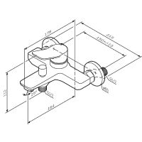 Смеситель для ванны AM.PM X-Joy F85A10044 Розовое золото — фото 10, Смесители