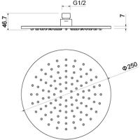 Товар: Верхний душ Aquatek Хром арт-AQ2077CR - фото 7 Верхний душ Aquatek Хром арт-AQ2077CR — фото 7, Верхние души