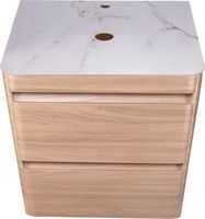 Тумба под раковину Style Line Атлантика Люкс Plus 60 подвесная Ясень перламутр арт-СС-00002217 — фото 3, Тумбы под раковину