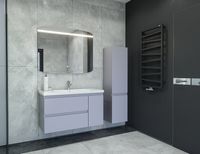 Шкаф пенал Caprigo Forte 35 R 36150R-SF028 подвесной Серый матовый — фото 3, Мебель для ванной