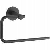 Полотенцедержатель Boheme Uno 10975-B Черный матовый — фото 1, Полотенцедержатели