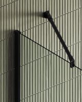 Душевая перегородка Maybah Glass MGD-695-6ш 790x1950 в широком профиле Черный стекло прозрачное — фото 7, Душевые перегородки