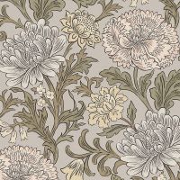 Обои RASCH Salisbury 553123 Флизелин (0,53*10,05) Серый/Разноцветный, Цветы — фото 1, Обои для стен