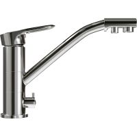 Смеситель для кухни Ulgran Classic U-010 Хром — фото 1, Смесители