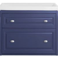 Тумба под раковину ASB-Woodline Кастелло 80 12061 подвесная Пейна (Синий) — фото 1, Мебель для ванной