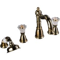 Смеситель на борт ванны Boheme Camelia 395 Золото — фото 1, Смесители