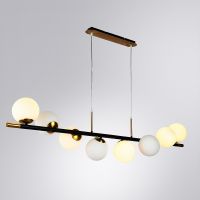 Люстра Artelamp Alcor A2224SP-8BK Белая Черная Медь — фото 5, Люстры