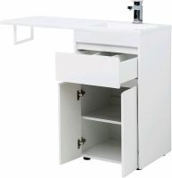 Тумба с раковиной Aquanet Токио 110 R 239207 Белая — фото 4, Мебель для ванной