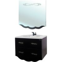 Товар: Тумба под раковину Bellezza Версаль 100 4631117270046 подвесная Черная - фото 4 Тумба под раковину Bellezza Версаль 100 4631117270046 подвесная Черная — фото 4, Мебель для ванной