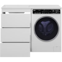 Товар: Тумба под раковину Brevita Grafit 120 GRA-01060-023Я Белая матовая - фото 5 Тумба под раковину Brevita Grafit 120 GRA-01060-023Я Белая матовая — фото 5, Мебель для ванной