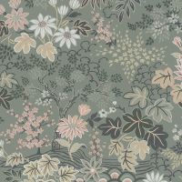 Обои RASCH Salisbury 553321 Флизелин (0,53*10,05) Серый/Разноцветный, Цветы — фото 1, Обои для стен