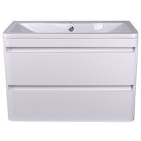 Тумба под раковину Style Line Атлантика Люкс Plus 90 СС-00002210 подвесная Антискрейч — фото 1, Тумбы под раковину