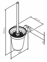 Товар: Ершик для унитаза AM.PM Sense A7433300 Хром - фото 7 Ершик для унитаза AM.PM Sense A7433300 Хром — фото 7, Ершики для унитаза