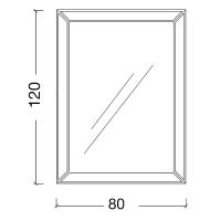 Зеркало Boheme Armadi Art NeoArt Chelsea 80 554 с подсветкой Золото — фото 6, Мебель для ванной