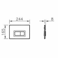 Комплект унитаза с инсталляцией Vitra Normus 9773B003-7200 с сиденьем Микролифт и клавишей смыва Хром глянцевый — фото 18, Комплекты унитаз + инсталляция