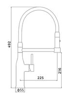 Смеситель для кухни Gappo G4398-55 Нержавеющая сталь Серый — фото 14, Смесители для кухни