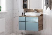 Товар: Тумба под раковину Aquaton Мишель 80 1A256801MIX30 подвесная Дуб рустикальный Фьорд - фото 11 Тумба под раковину Aquaton Мишель 80 1A256801MIX30 подвесная Дуб рустикальный Фьорд — фото 11, Мебель для ванной