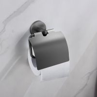 Держатель туалетной бумаги Timo Saona 13042/18 с крышкой Черное золото — фото 3, Держатели туалетной бумаги