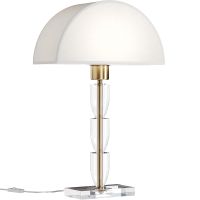 Настольная лампа Maytoni Table Floor Prima Z034TL-01BZ Белая Прозрачная Латунь — фото 5, Настольные лампы