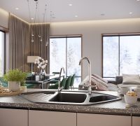 Кухонная мойка Domaci Бьелла DMC-14K DMC-14K-308 Черная — фото 4, Кухонные мойки