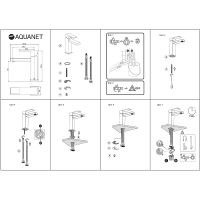 Смеситель для раковины Aquanet Blanco AF420-10W Белый матовый арт-261816 — фото 3, Смесители для раковины