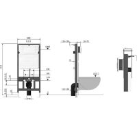 Инсталляция Vincea VIS-601 для унитаза без клавиши смыва — фото 10, Инсталляции для унитазов