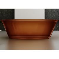 Ванна из полиэфирной смолы Abber Kristall 170х75 AT9707Opal Коричневая без гидромассажа — фото 1, Ванны