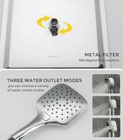 Душевая система Gappo G2418-1 Хром — фото 4, Душевые стойки