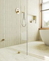 Товар: Душевая перегородка Maybah Glass MGD-260-3 890x1950 коннектор стена-стекло Золото стекло прозрачное - фото 6 Душевая перегородка Maybah Glass MGD-260-3 890x1950 коннектор стена-стекло Золото стекло прозрачное — фото 6, Душевые перегородки